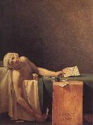 Jacques-Louis David Marats dod oil